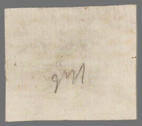 L 01328
<br/>
Label met opschrift
<br/>
<em>Escher von der Linth, Johannes Conrad (1767-1823)</em>